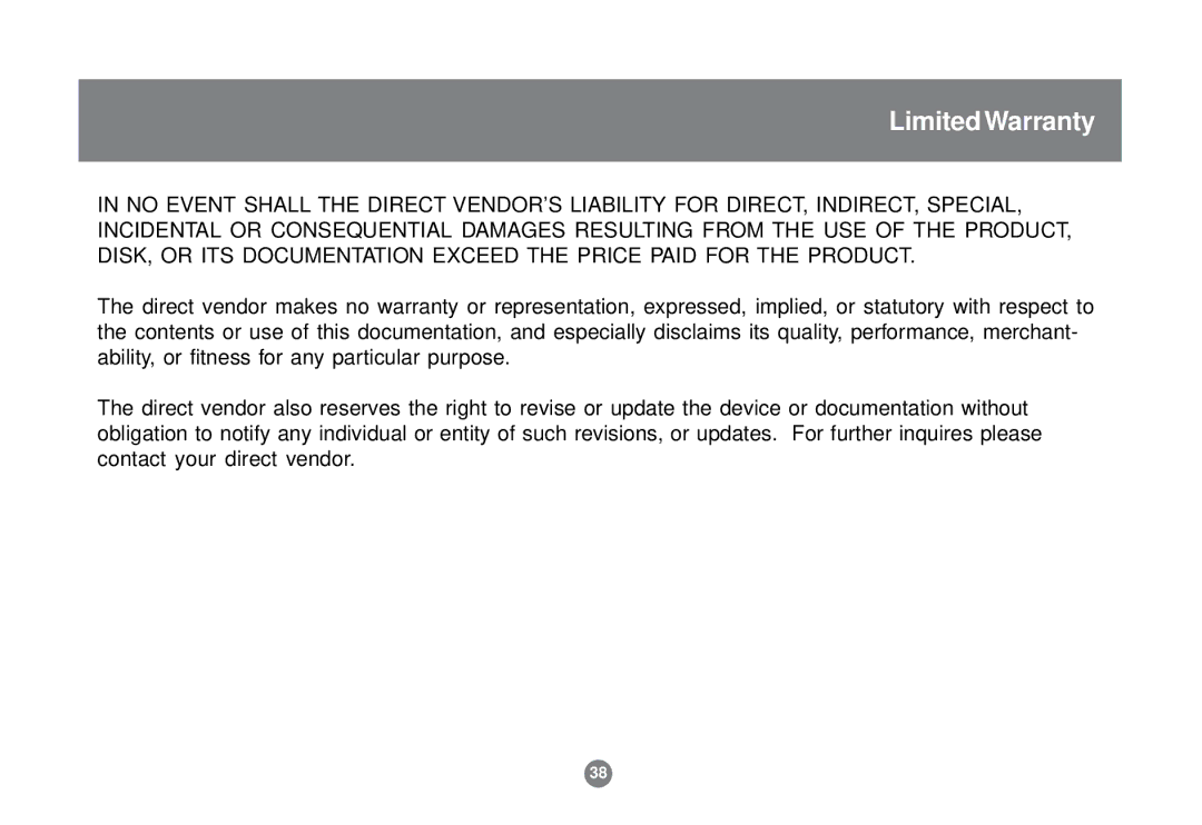 IOGear GCS1732 user manual Limited Warranty 