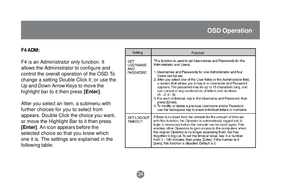 IOGear GCS1758 user manual F4 ADM 