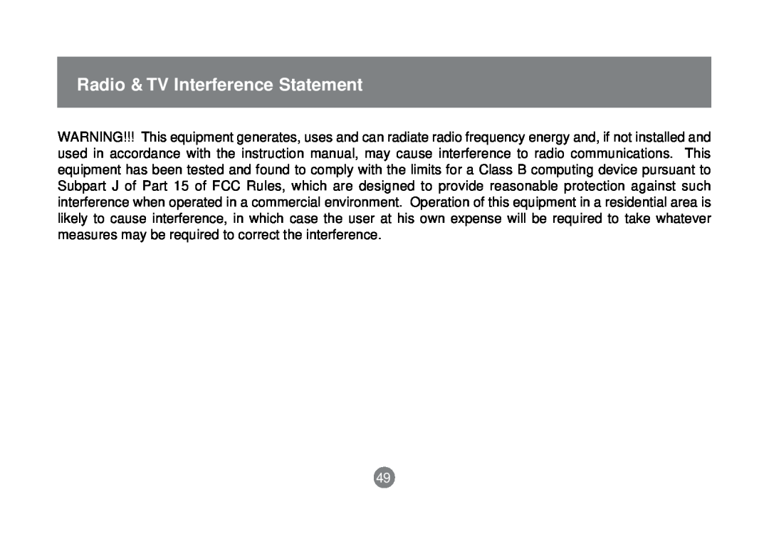 IOGear GCS1758 user manual Radio & TV Interference Statement 