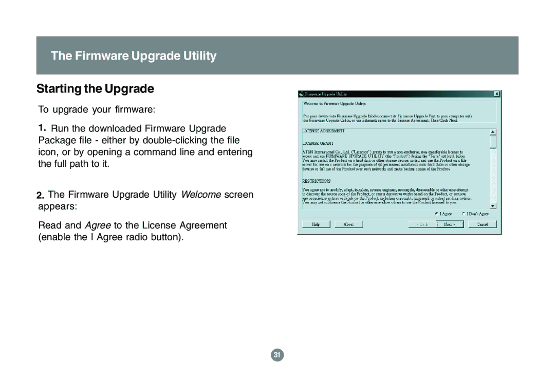 IOGear GCS1762 user manual Starting the Upgrade 