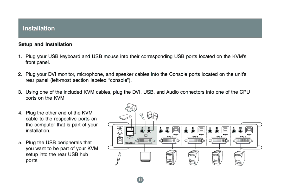 IOGear GCS1762 user manual Setup and Installation 