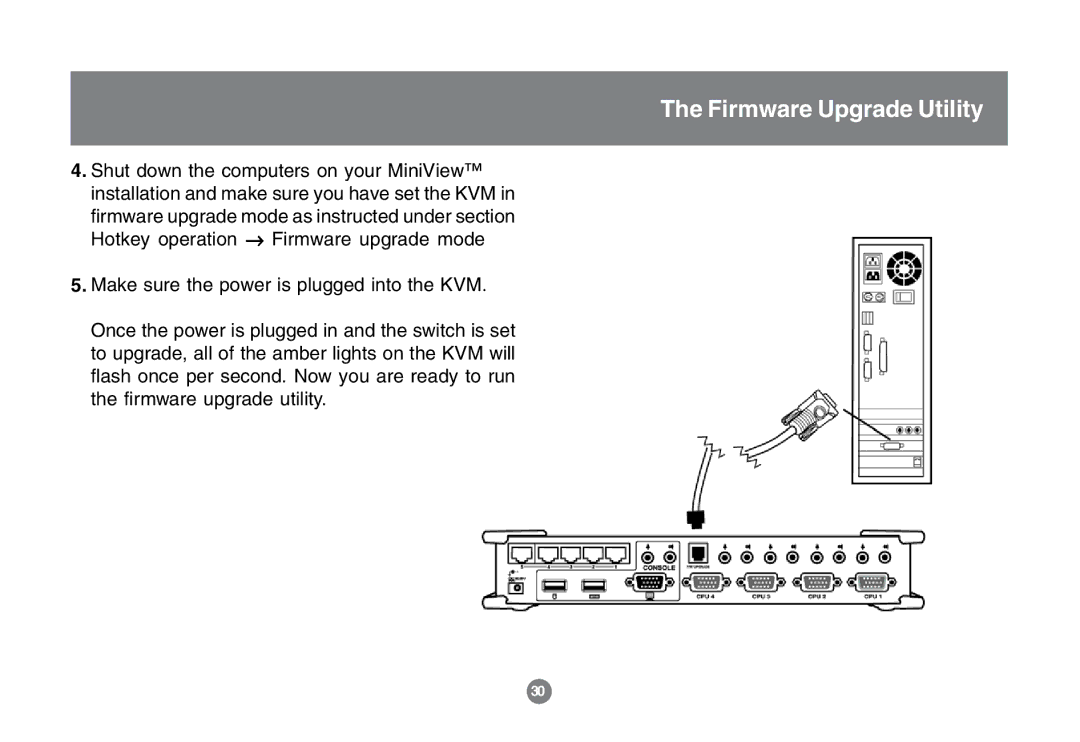 IOGear GCS1772 user manual Firmware Upgrade Utility 