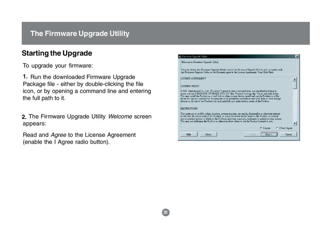 IOGear GCS1772 user manual Starting the Upgrade 