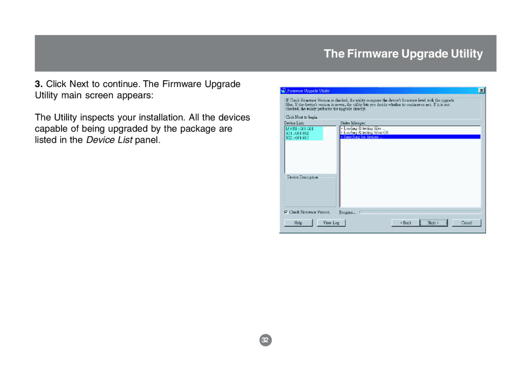 IOGear GCS1772 user manual Firmware Upgrade Utility 