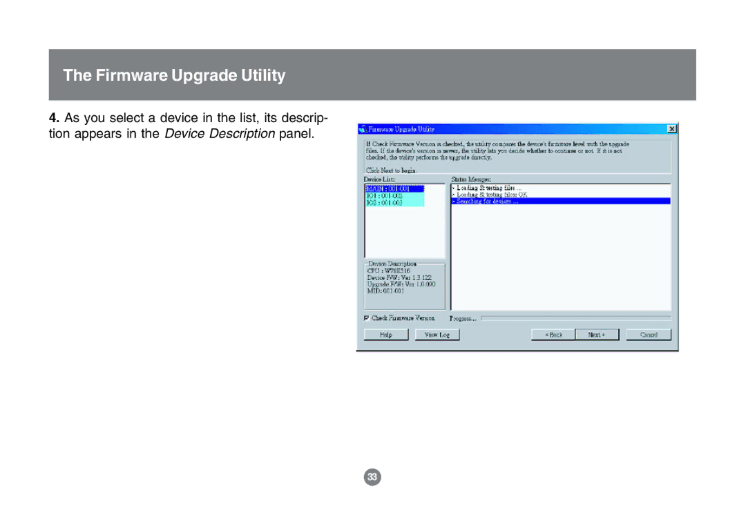 IOGear GCS1772 user manual Firmware Upgrade Utility 