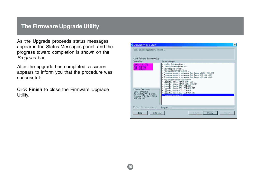 IOGear GCS1772 user manual Firmware Upgrade Utility 