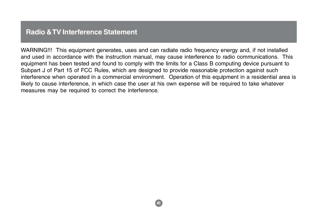 IOGear GCS1772 user manual Radio &TV Interference Statement 