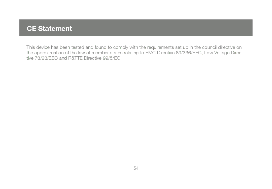 IOGear GCS1804, GCS1802 user manual CE Statement 