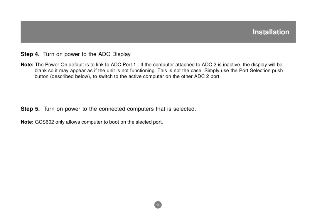 IOGear GCS602 user manual Installation 