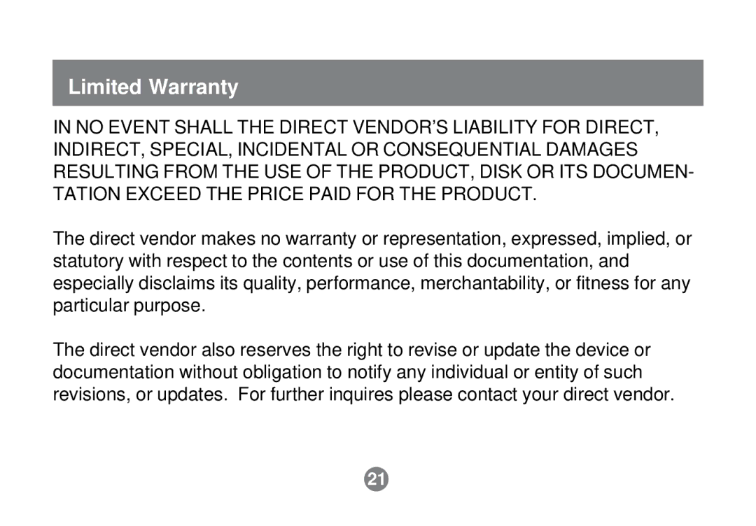 IOGear GCS614A installation manual Limited Warranty 