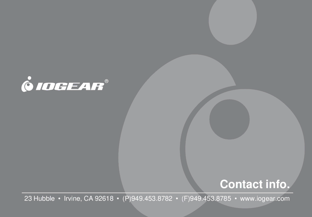 IOGear GCS614A installation manual Contact info 