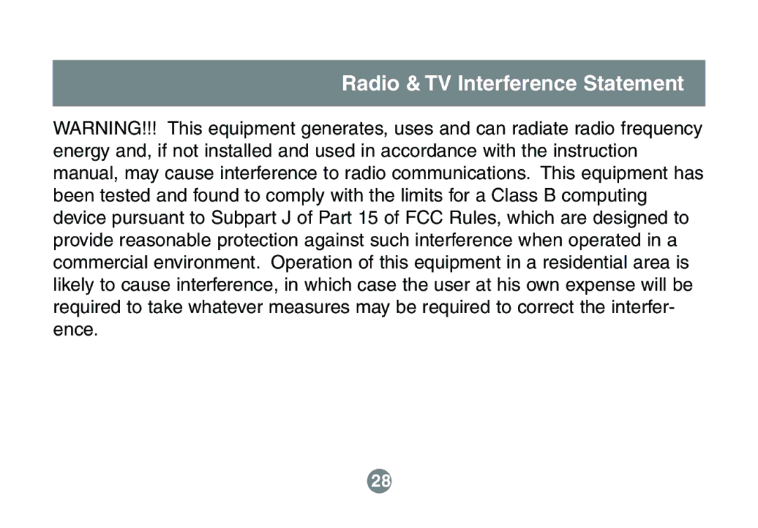 IOGear GCS632U installation manual Radio & TV Interference Statement 