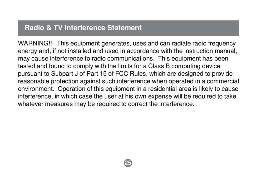 IOGear GCS632U installation manual Radio & TV Interference Statement 