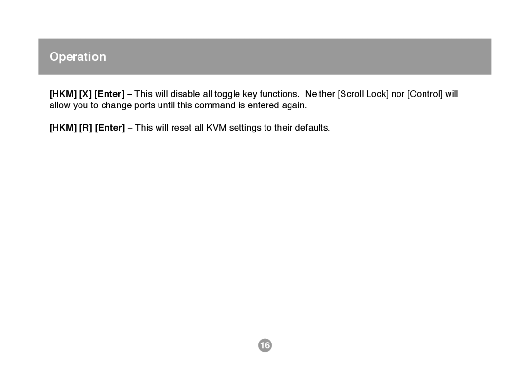 IOGear GCS634U user manual Operation 