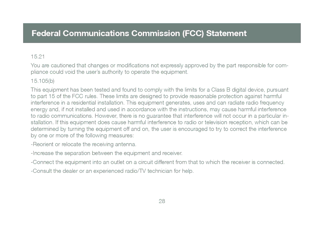 IOGear GCS661U user manual Federal Communications Commission FCC Statement 