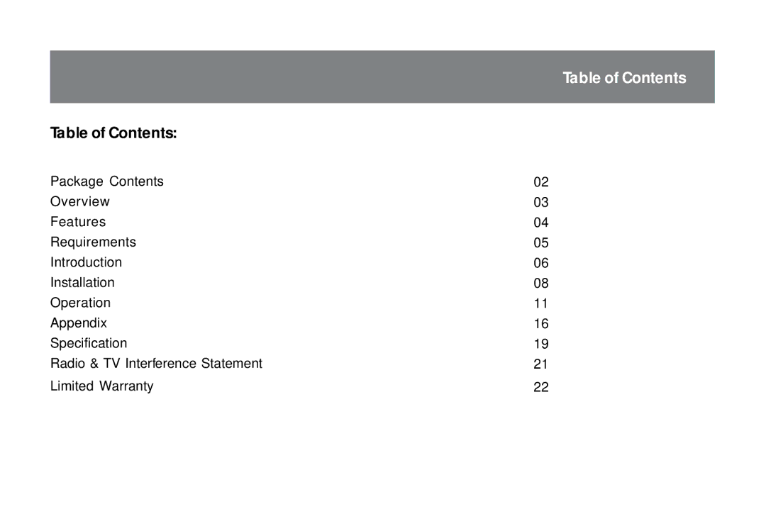 IOGear 84B, GCS82B user manual Table of Contents 