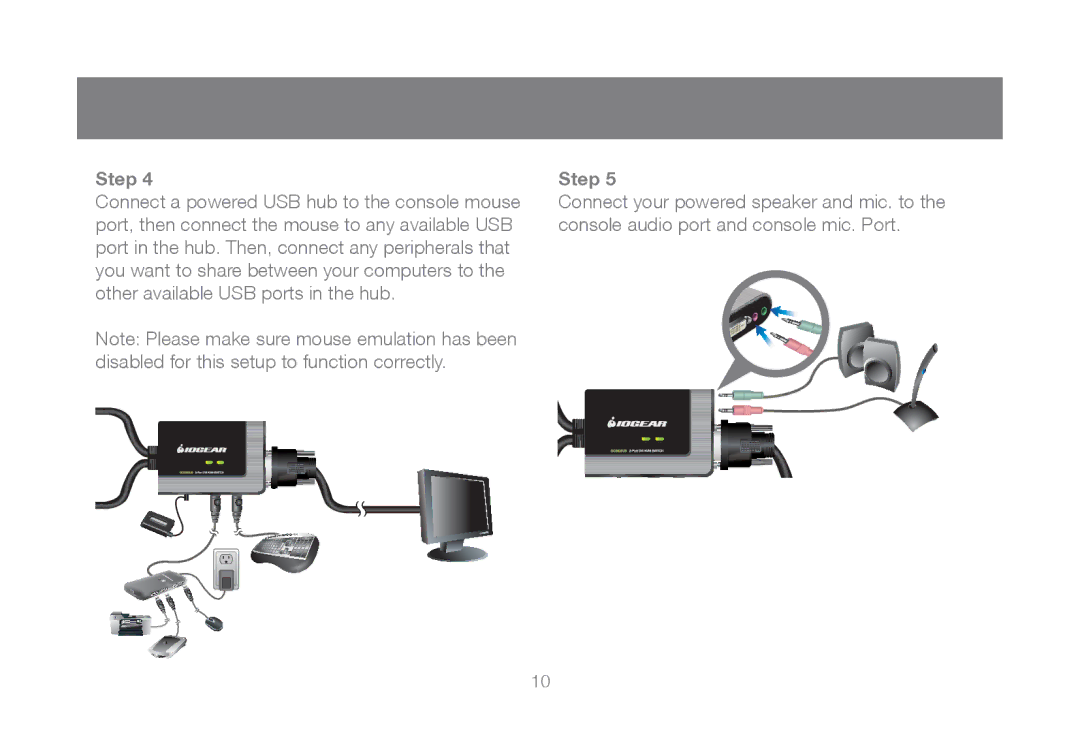 IOGear GCS932UB manual Step 