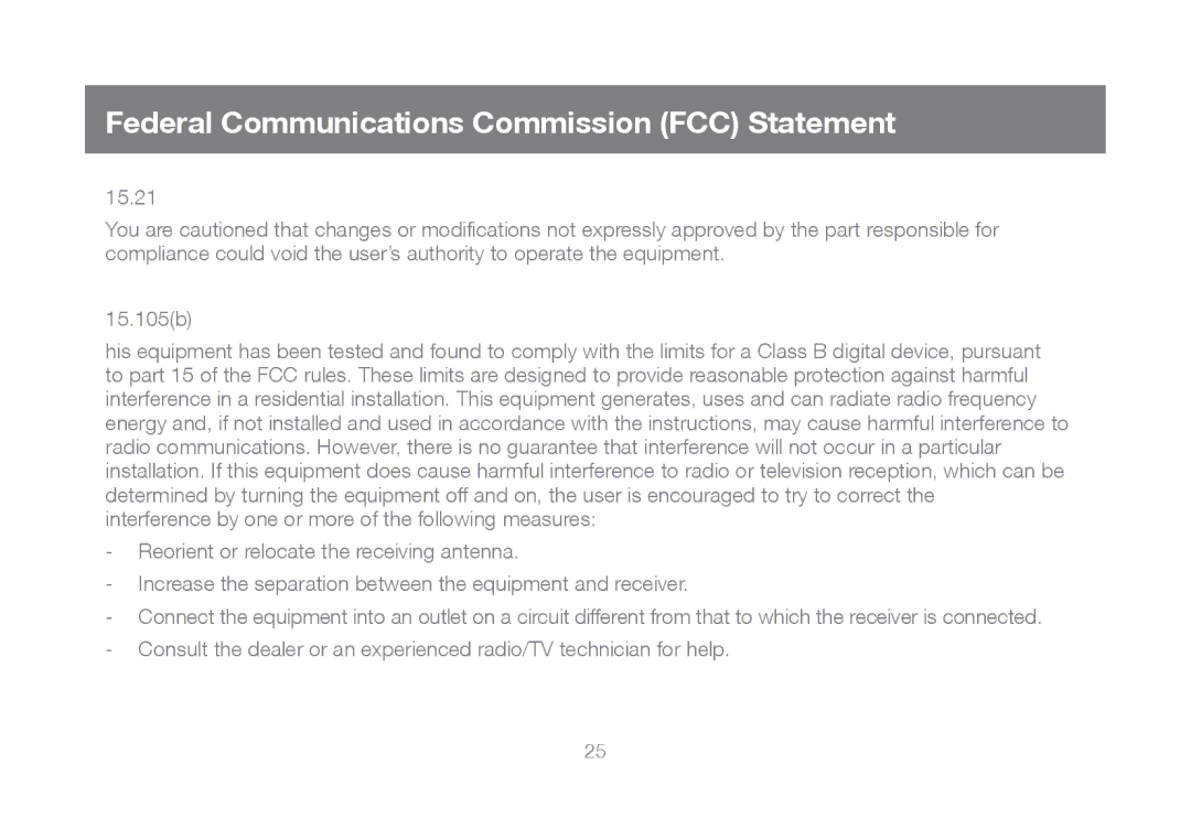 IOGear GCS932UB manual Federal Communications Commission FCC Statement 