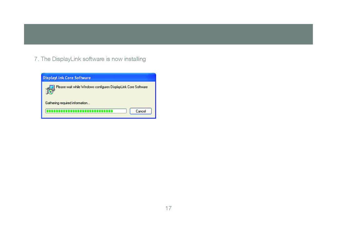 IOGear GDIP201 manual DisplayLink software is now installing 