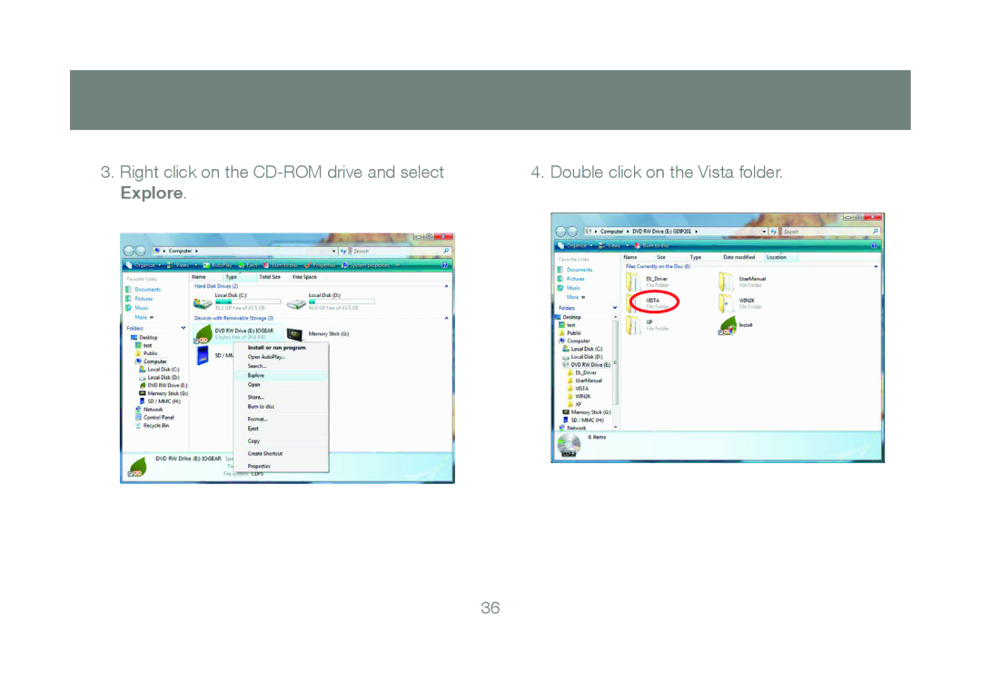 IOGear GDIP201 manual Double click on the Vista folder 
