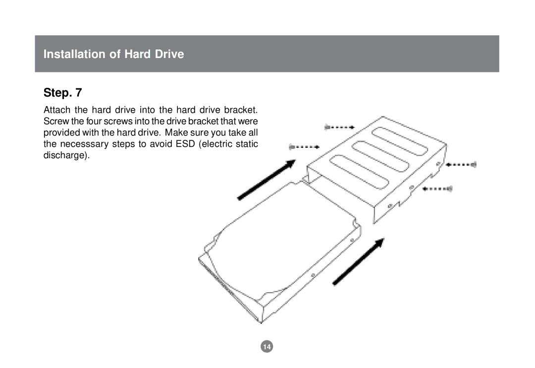 IOGear GHE135U installation manual Installation of Hard Drive 