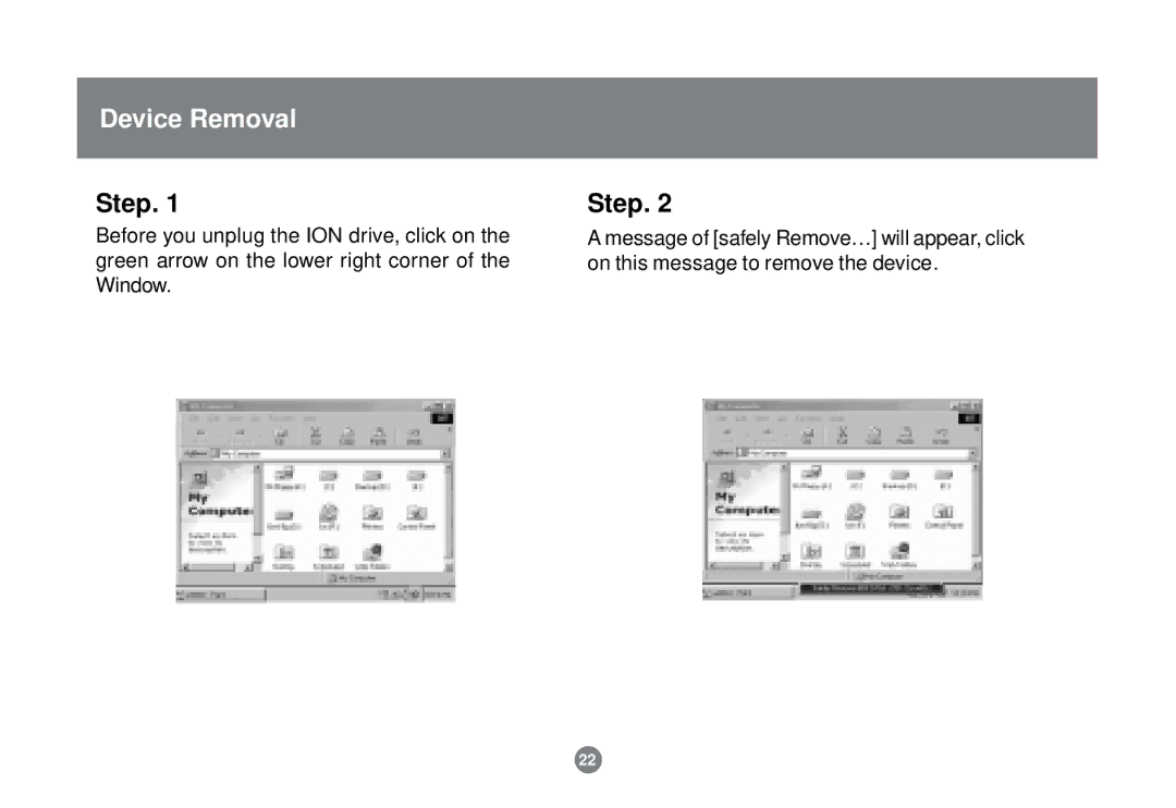 IOGear GHE135U installation manual Device Removal, Step 