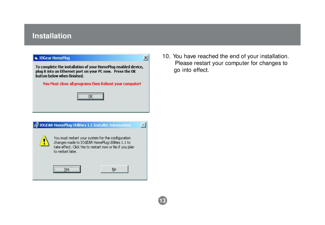 IOGear GHPB21 user manual Installation 