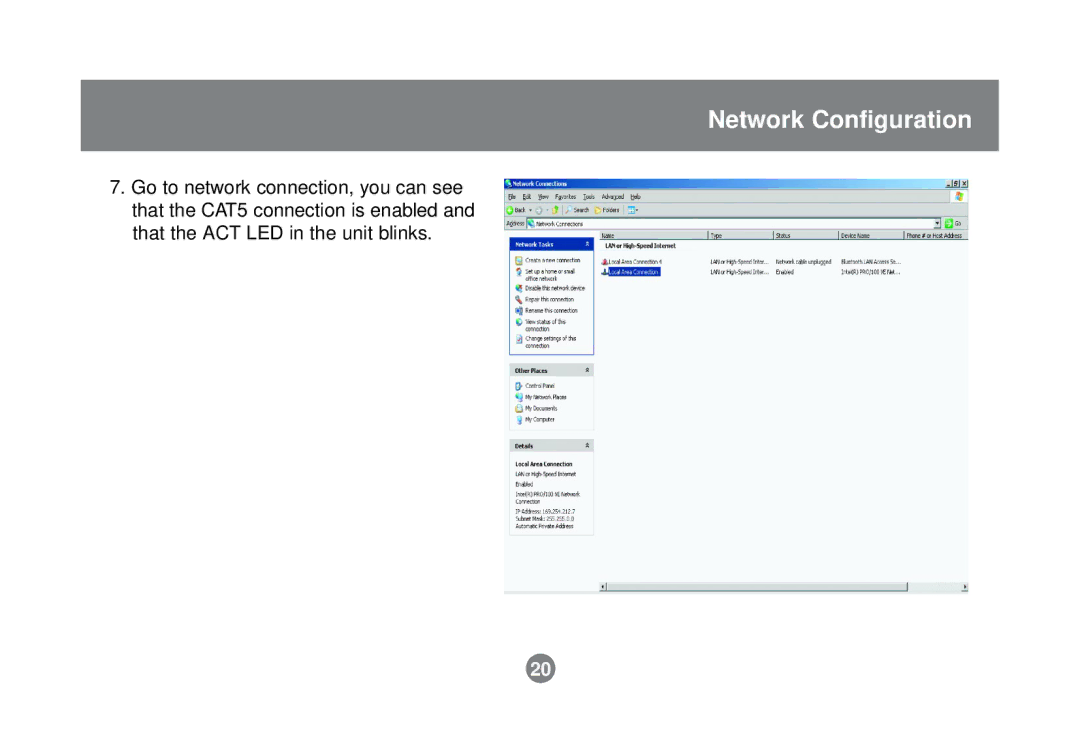 IOGear GHPB21 user manual Network Configuration 