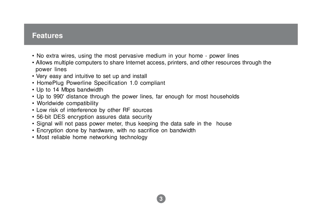 IOGear GHPB21 user manual Features 