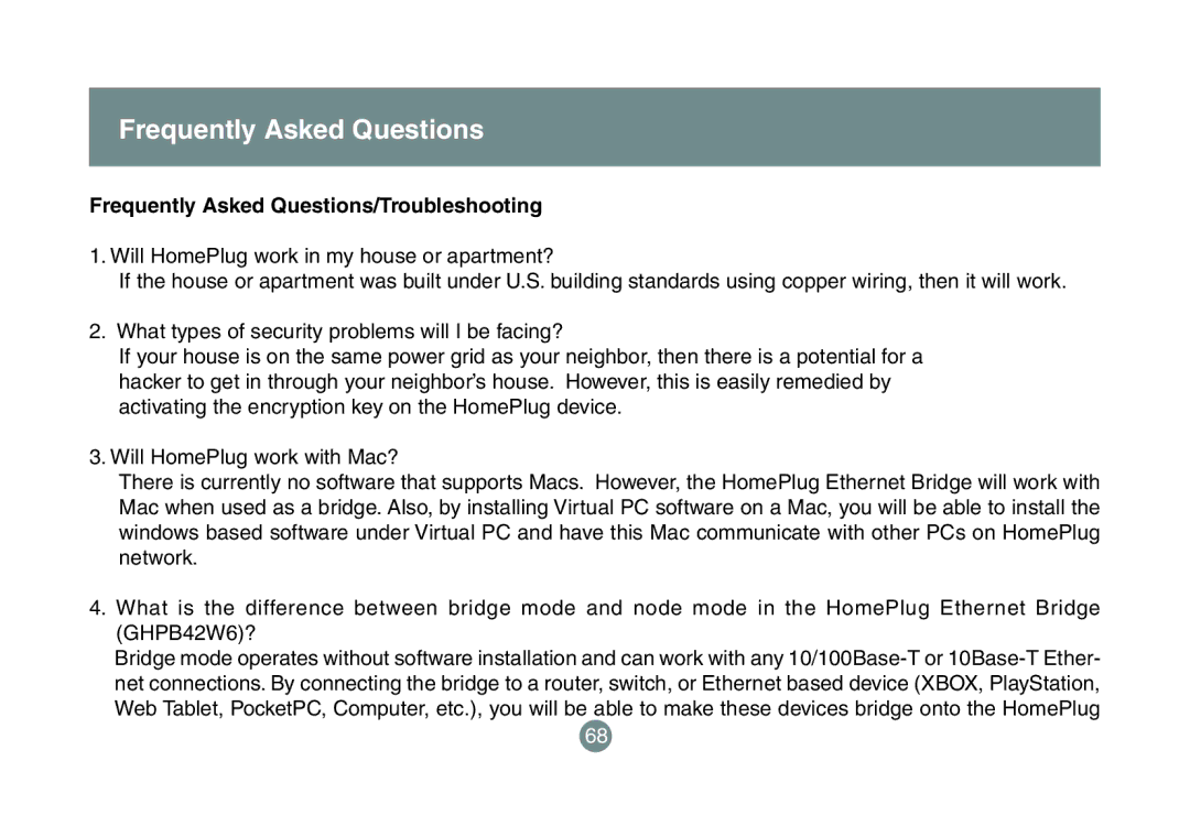 IOGear GHPB42 user manual Frequently Asked Questions/Troubleshooting 