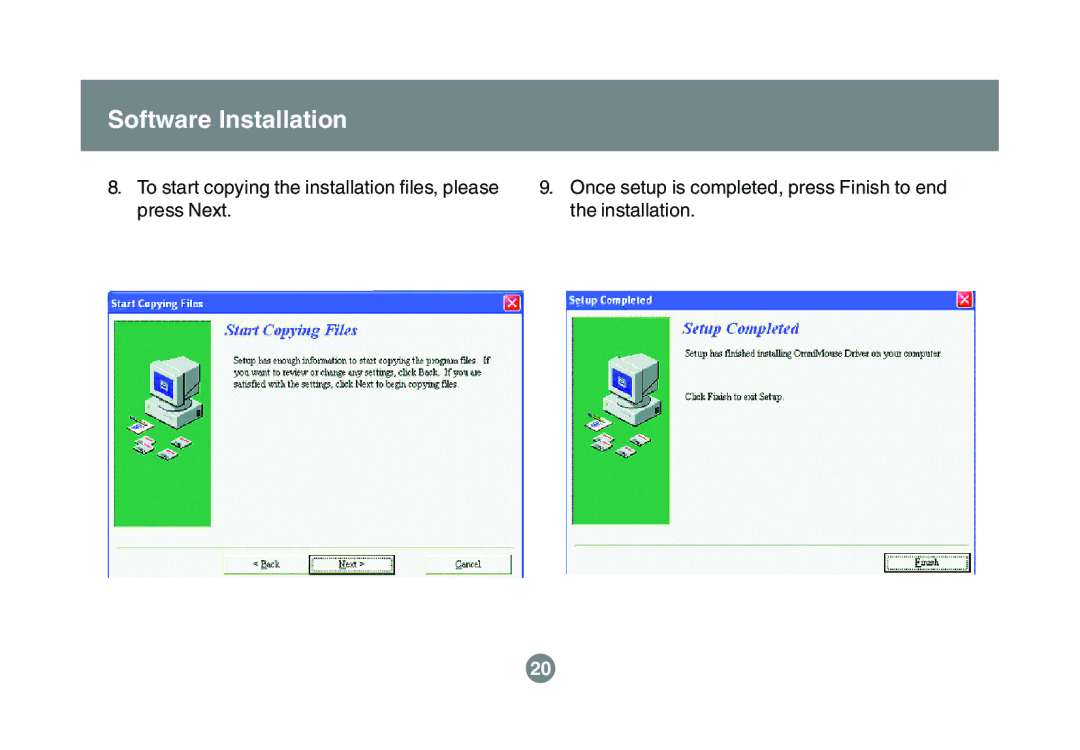 IOGear GKM521R user manual To start copying the installation files, please 