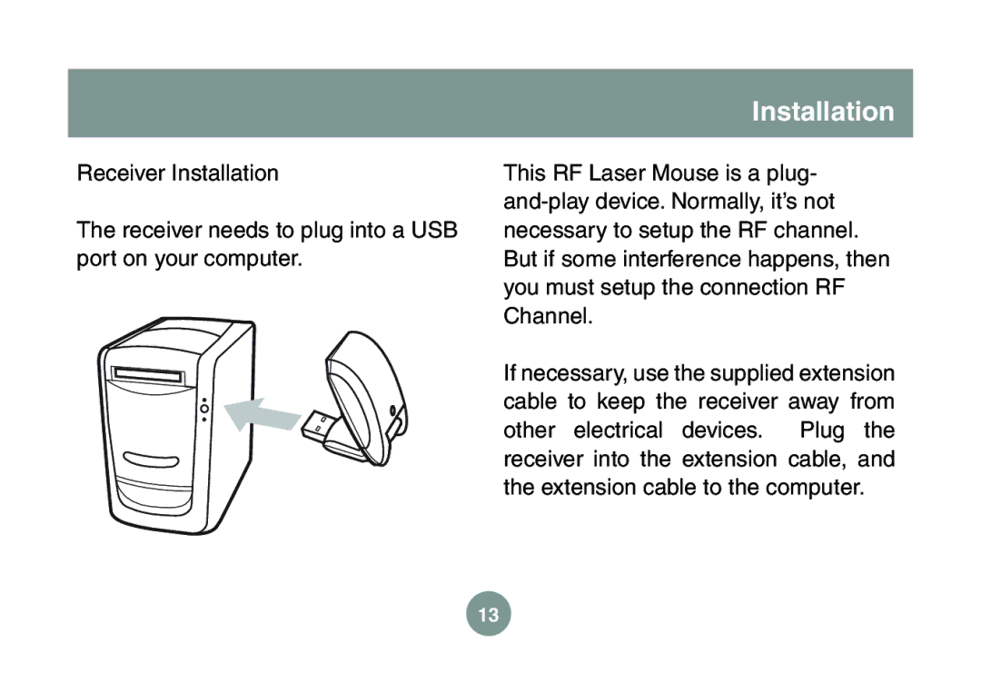 IOGear GME227R manual Installation 