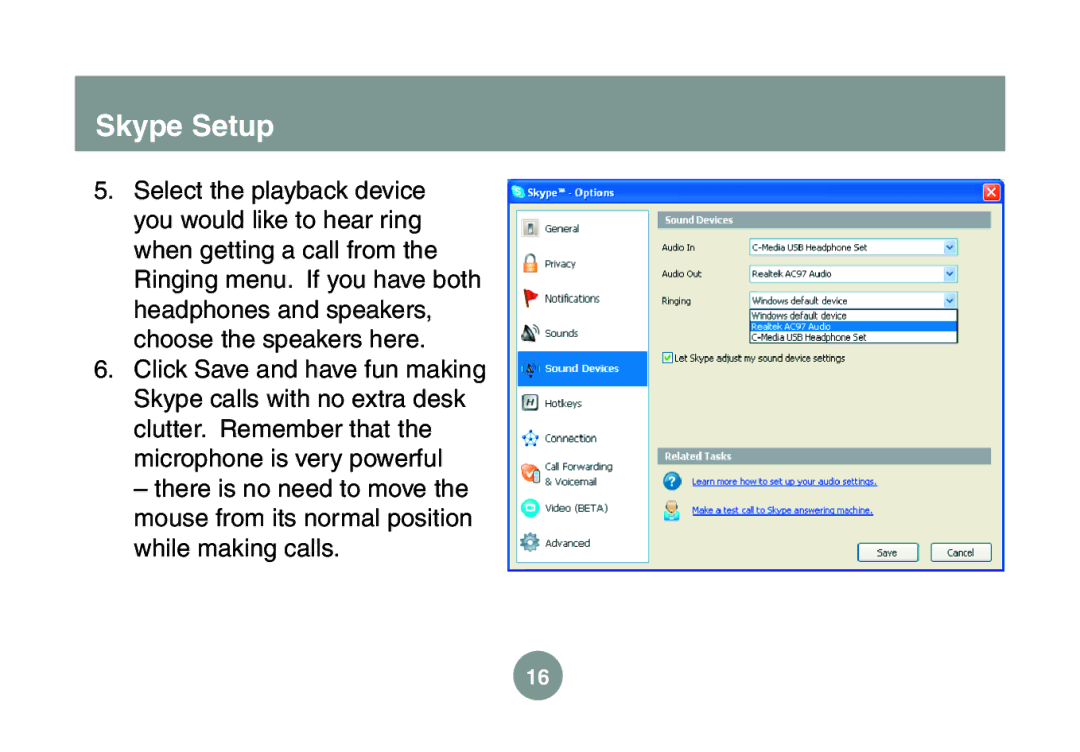 IOGear GMESKYP1 manual Skype Setup 