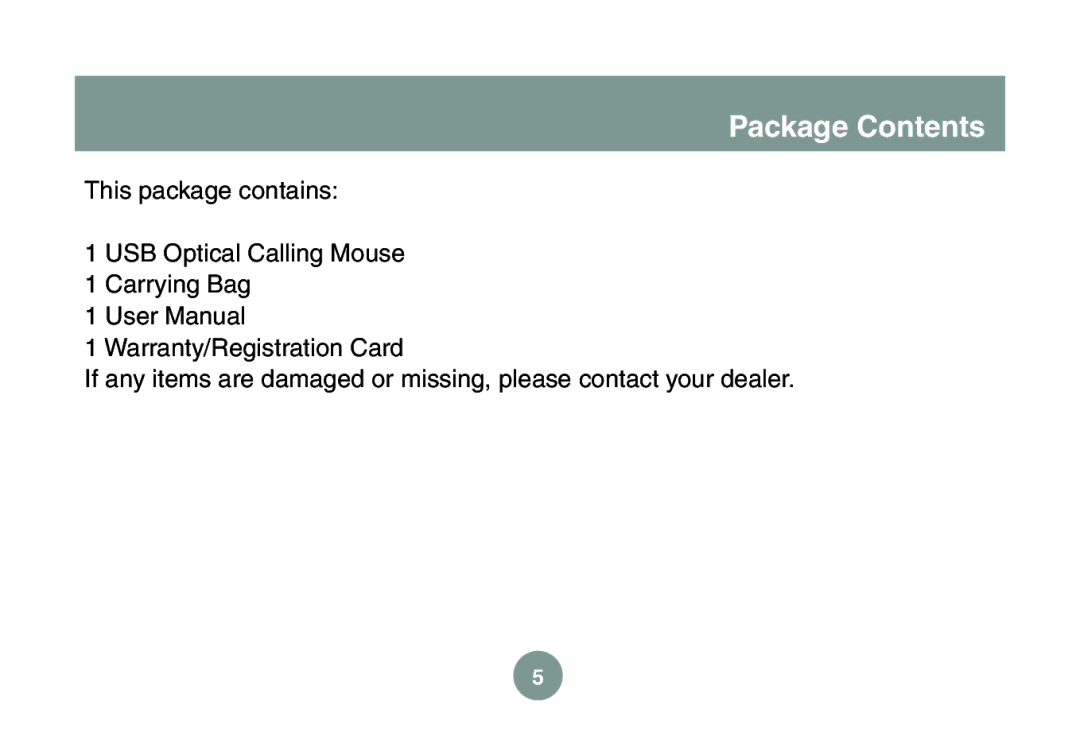 IOGear GMESKYP1 manual Package Contents 