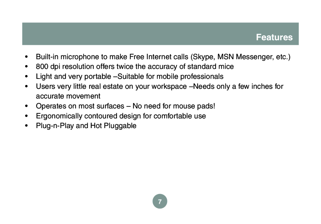 IOGear GMESKYP1 manual Features 