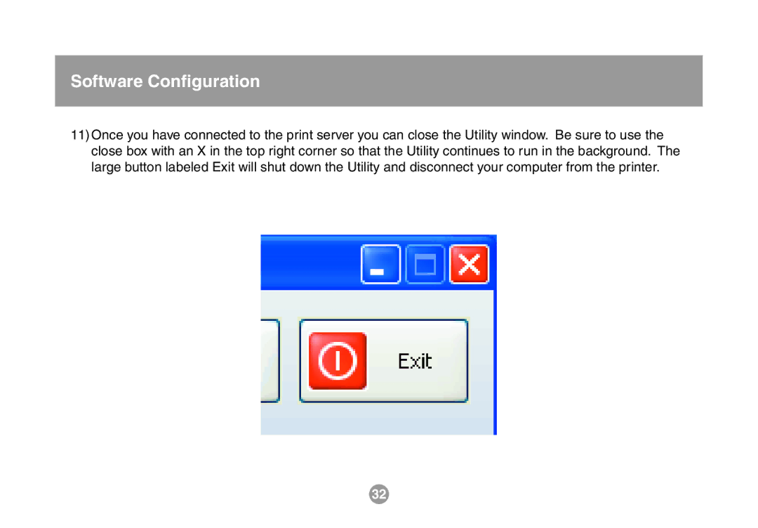 IOGear GMFPSU01 user manual Software Conﬁguration 