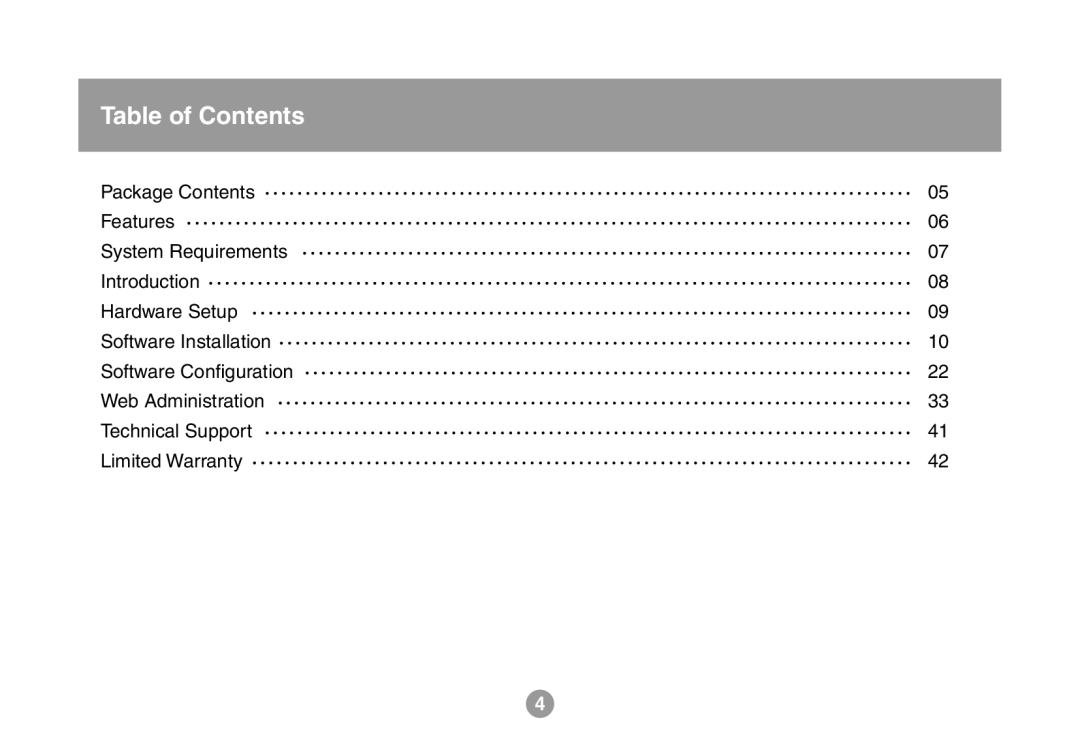 IOGear GMFPSU01 user manual Table of Contents 