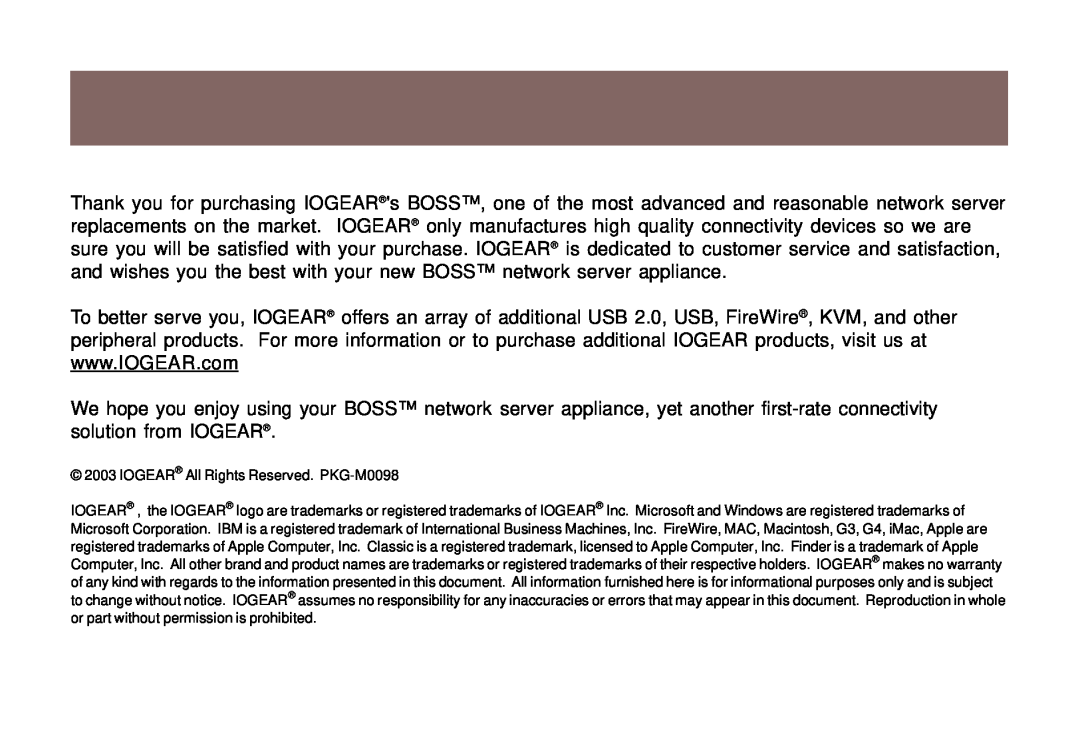 IOGear GNS1000 user manual IOGEAR All Rights Reserved. PKG-M0098 
