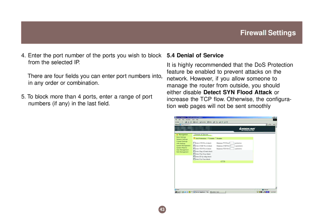 IOGear GNS1000 user manual Denial of Service 