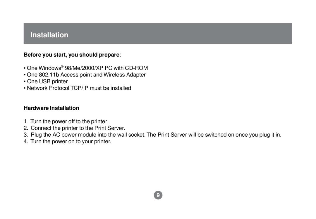 IOGear GPSR01U user manual Before you start, you should prepare, Hardware Installation 