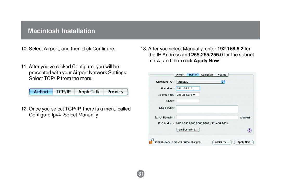 IOGear GPSR01U user manual Macintosh Installation 