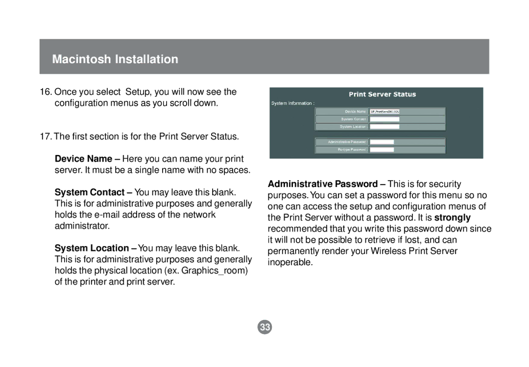 IOGear GPSR01U user manual Macintosh Installation 