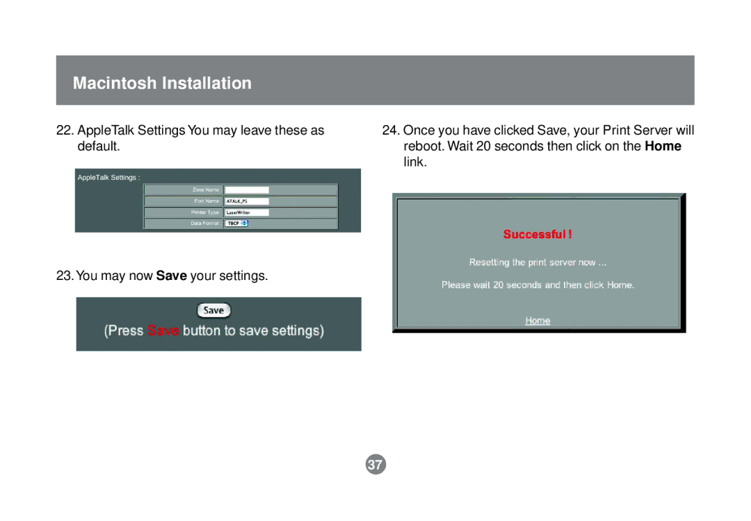 IOGear GPSR01U user manual You may now Save your settings 