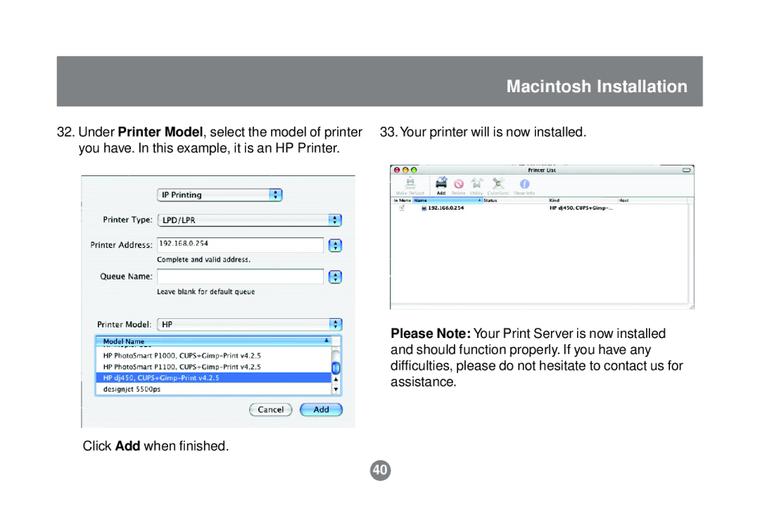 IOGear GPSR01U user manual Macintosh Installation 