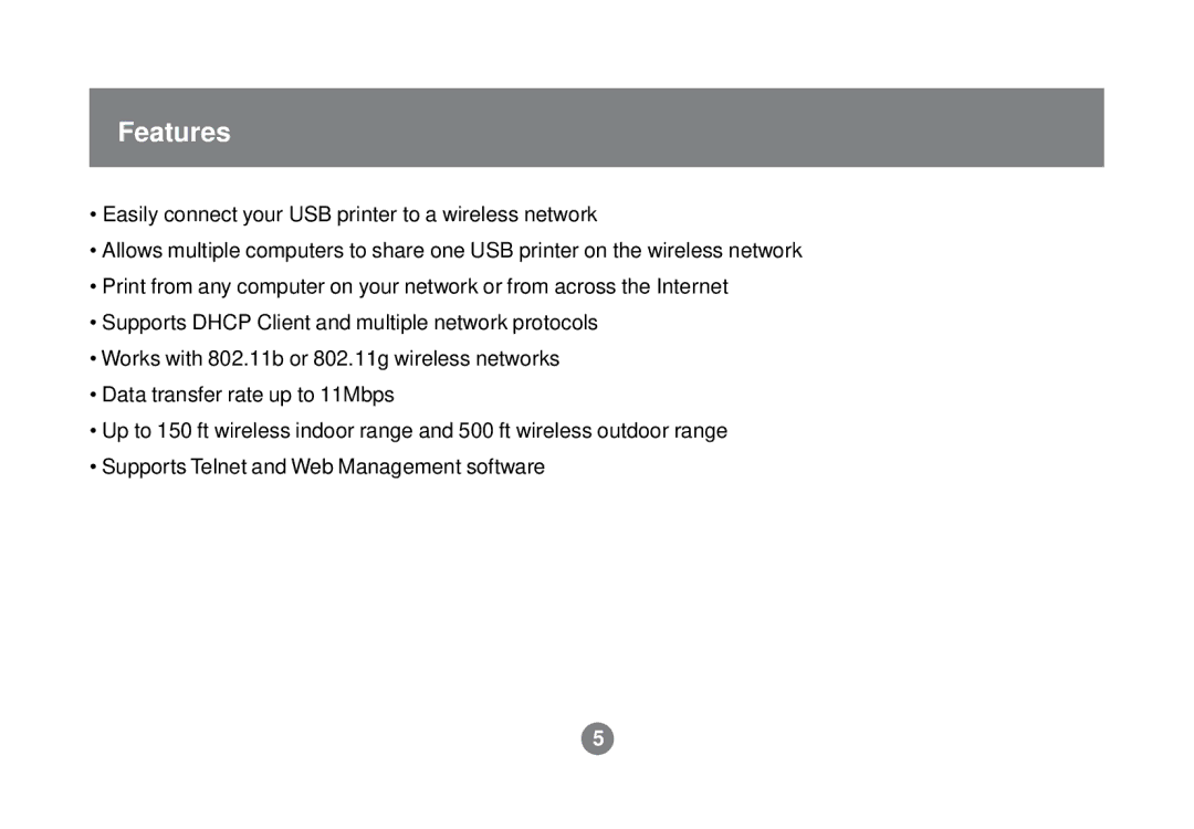 IOGear GPSR01U user manual Features 