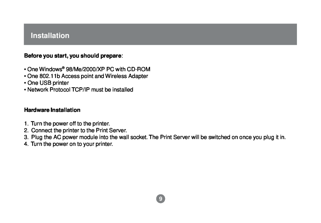 IOGear GPSR01U user manual Before you start, you should prepare, Hardware Installation 