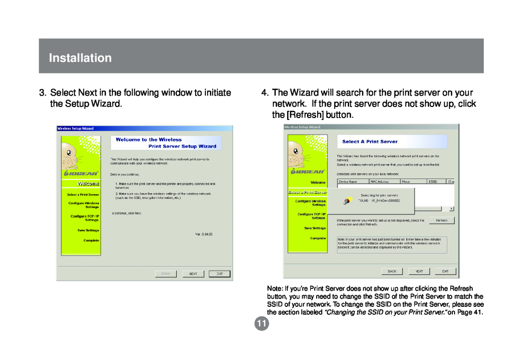 IOGear GPSR01U user manual Installation, Select Next in the following window to initiate the Setup Wizard 