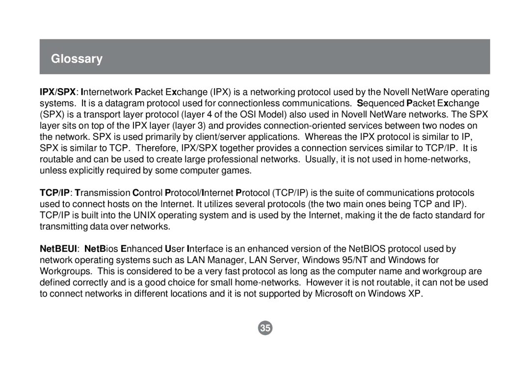 IOGear GPSU01 user manual Glossary 