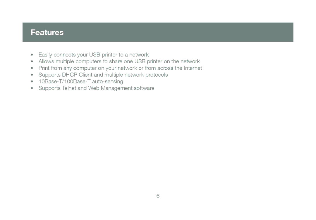 IOGear GPSU21 manual Features 