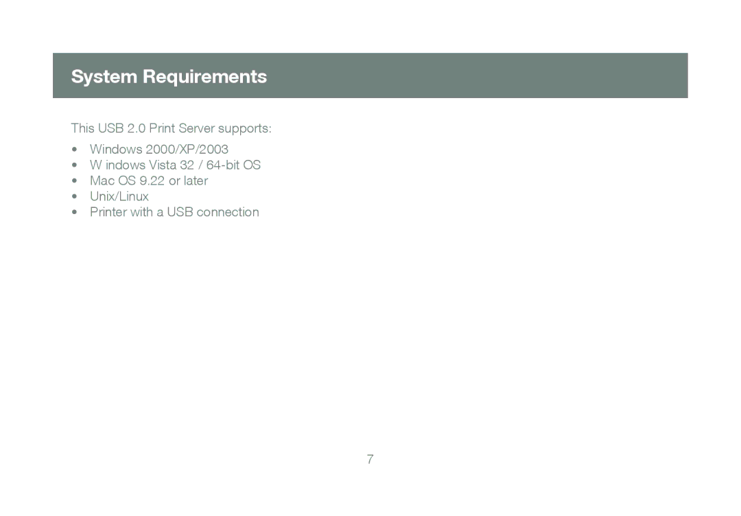 IOGear GPSU21 manual System Requirements 